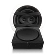 Sonos AMP Multiroom Amplifier with Q Acoustics 6.5" Stereo Bathroom Ceiling Speaker (QI65CW-ST) - K&B Audio
