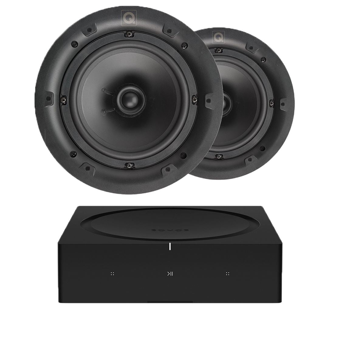 Sonos Connect AMP + 8" Ceiling Speakers (Q Install QI80C) - K&B Audio