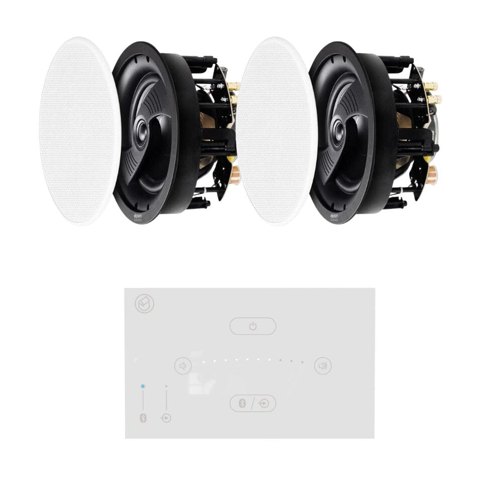 Systemline E50 6.5" Bluetooth Ceiling Speaker System - Gloss White - K&B Audio