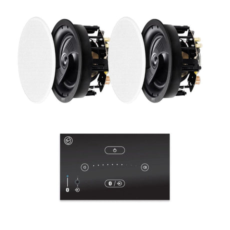 Systemline E50 6.5" Bluetooth Ceiling Speakers with Wall Panel - K&B Audio