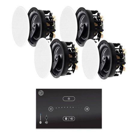 Systemline E50 6.5" Bluetooth Ceiling Speakers with Wall Panel - K&B Audio