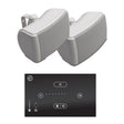 Systemline E50 Bluetooth Amplifier inc. QI45EW 4.5" Outdoor Speakers - K&B Audio
