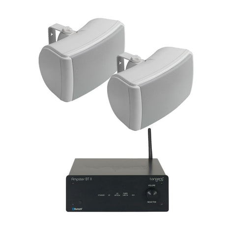 Tangent Ampster BT II Bluetooth Amplifier with Q Acoustics 4.5" Outdoor Speakers - K&B Audio