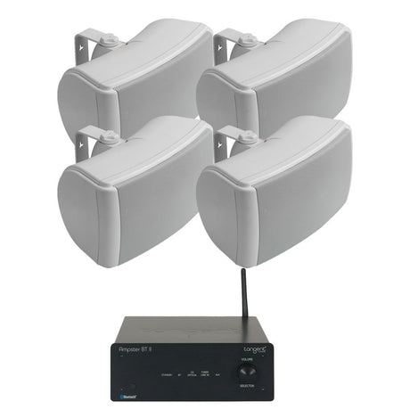 Tangent Ampster BT II Bluetooth Amplifier with Q Acoustics 6.5" Outdoor Speakers - K&B Audio