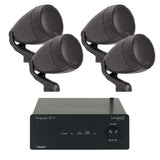 Tangent Ampster BT II with Polk Audio Atrium SAT300 Outdoor Speakers - K&B Audio