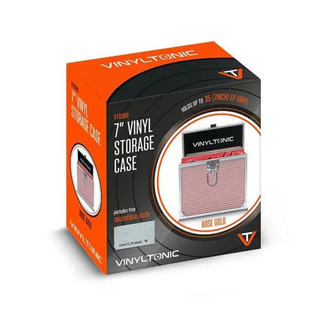 Vinyl Tonic 7" Vinyl Record Storage Case + FREE Cleaning Cloth - K&B Audio