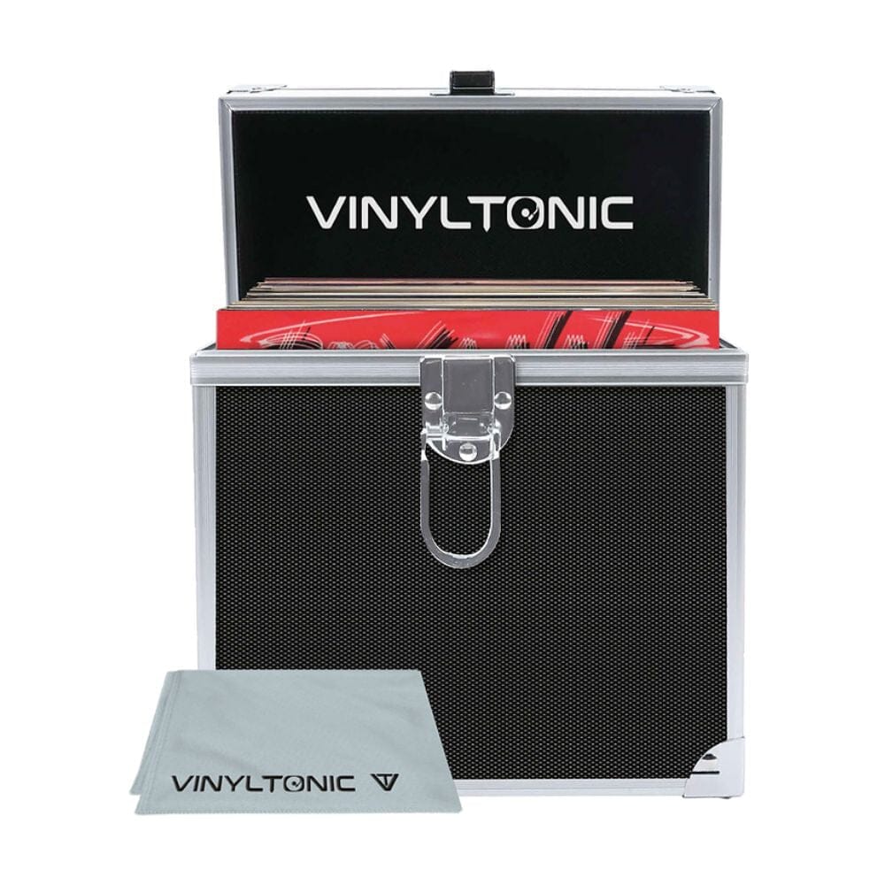 Vinyl Tonic 7" Vinyl Record Storage Case + FREE Cleaning Cloth - K&B Audio