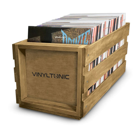 Vinyl Tonic VT07 Vinyl LP Record Storage Crate - Holds 50 LP's - K&B Audio